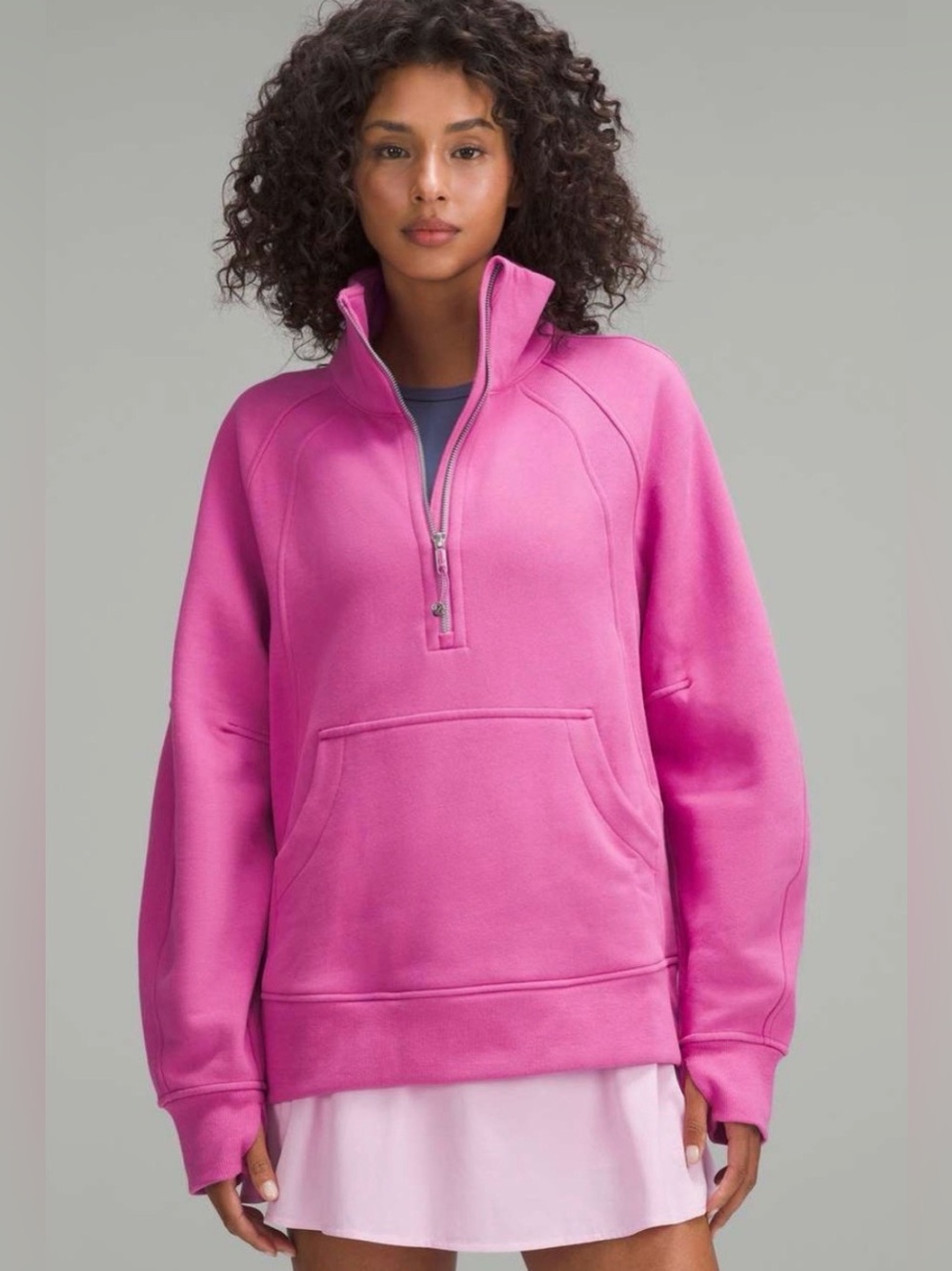 Lululemon Scuba Oversized Funnel-Neck Half Zip Long